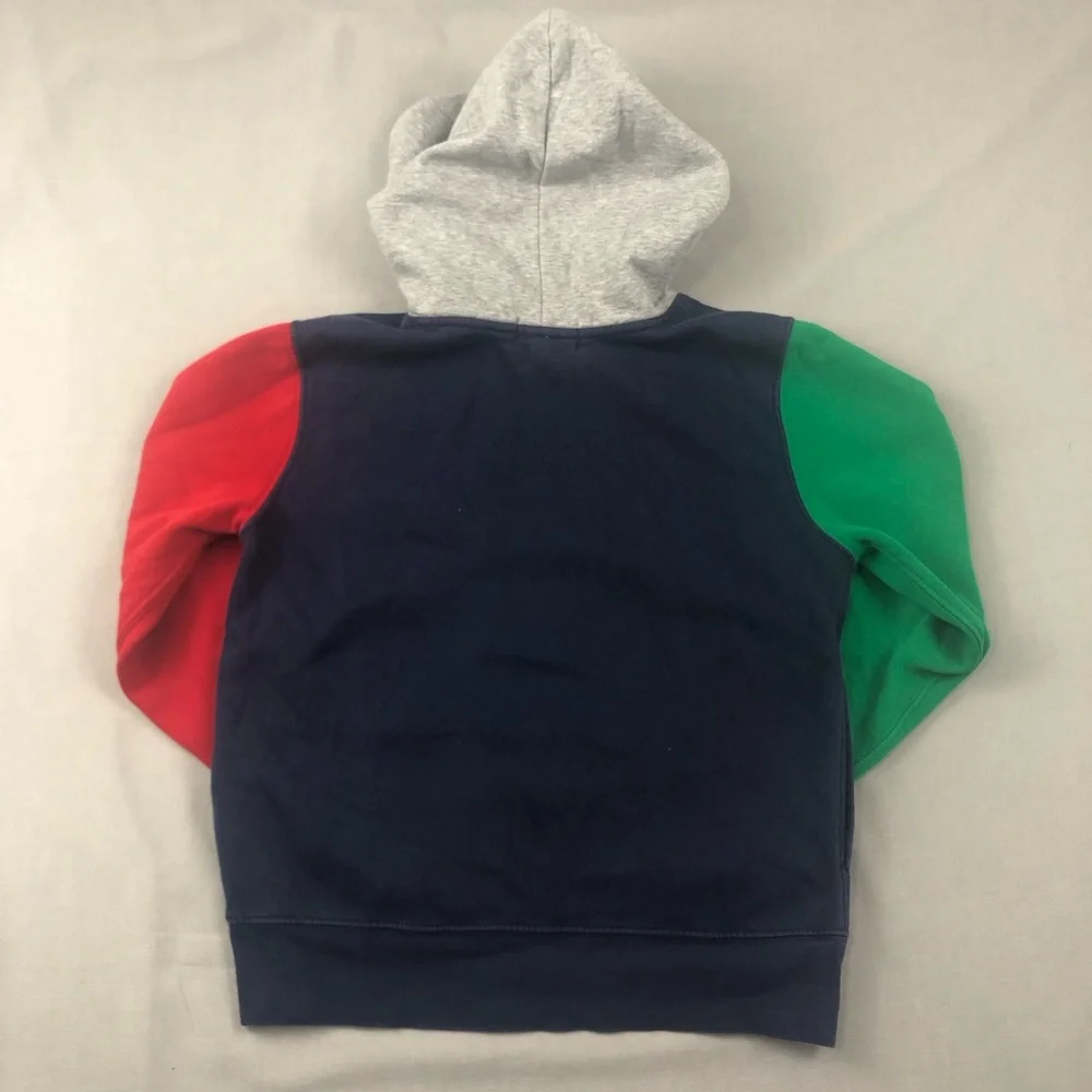 Polo Ralph Lauren Kid’s Color Block Polo Bear Hoodie